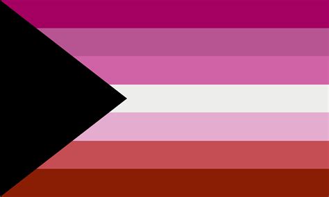 demisexual lesbian flag